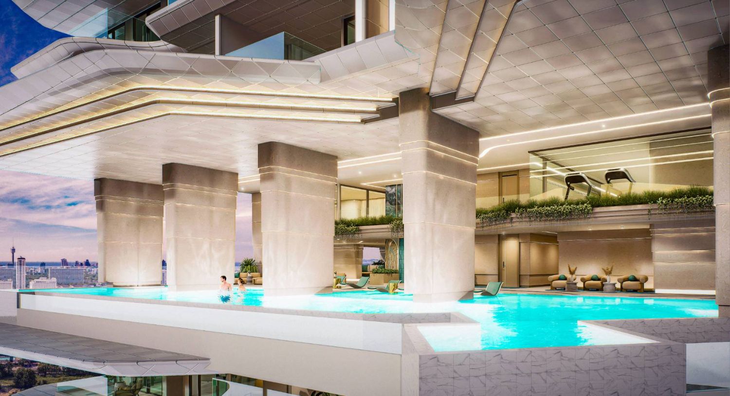 Private Luxurious waterpark amenities and panoramic ocean view  Jomtien Beach. "Sea Spire,"Pattaya. - photo 19