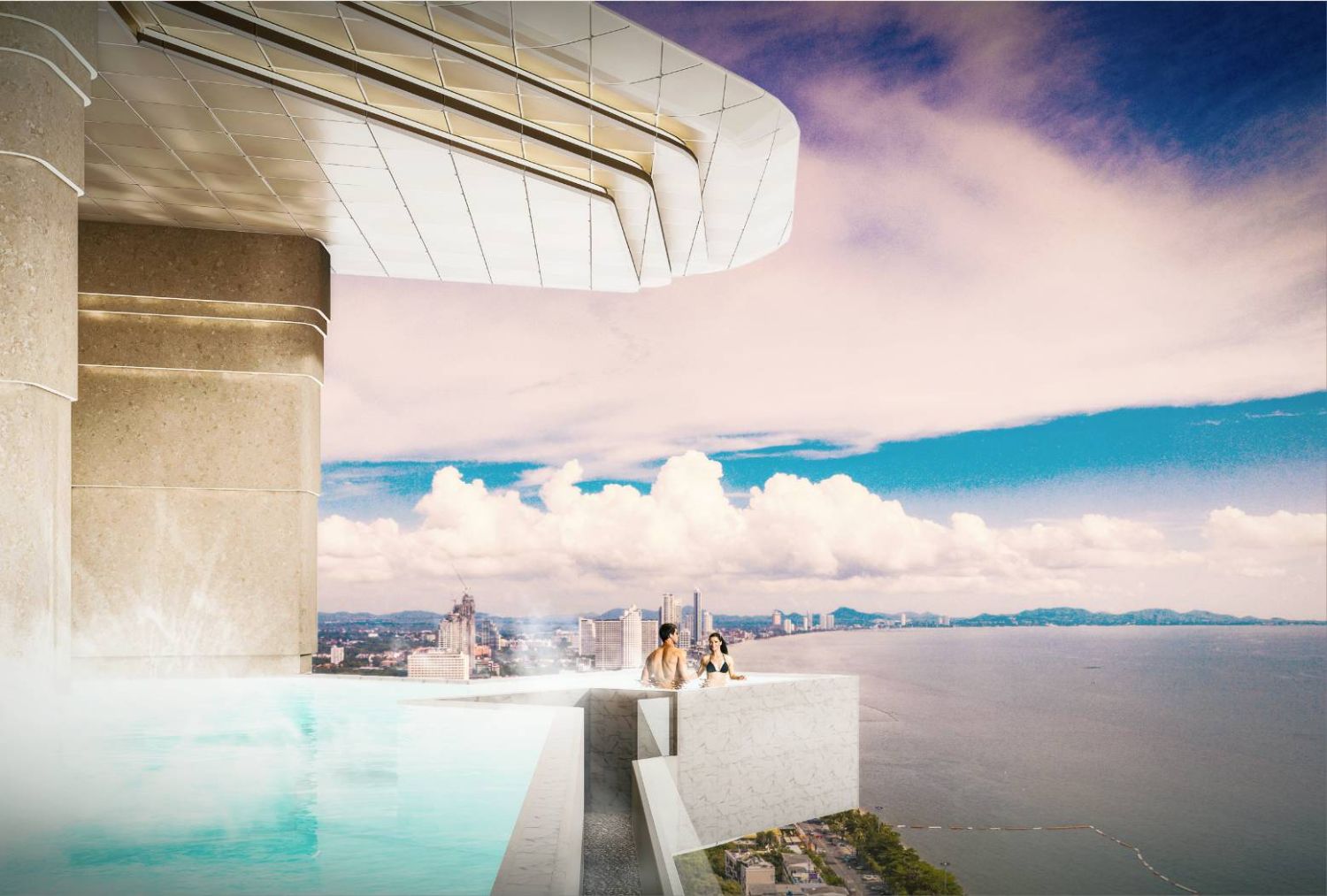 Private Luxurious waterpark amenities and panoramic ocean view  Jomtien Beach. "Sea Spire,"Pattaya. - photo 21