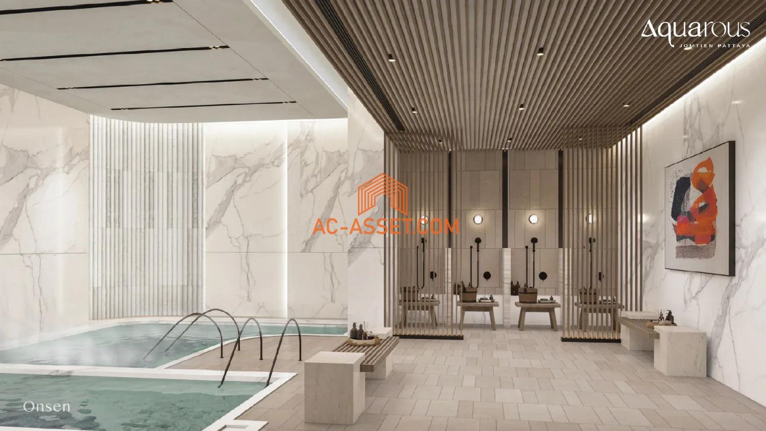 Luxury condo for sale Aquarous Jomtien Pattaya 500m to the beach sea view prime location with rental guarantee 7 % - photo 25